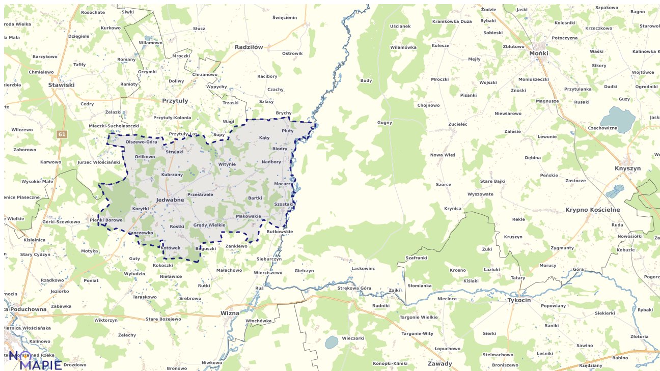 Mapa Geoportal Jedwabne